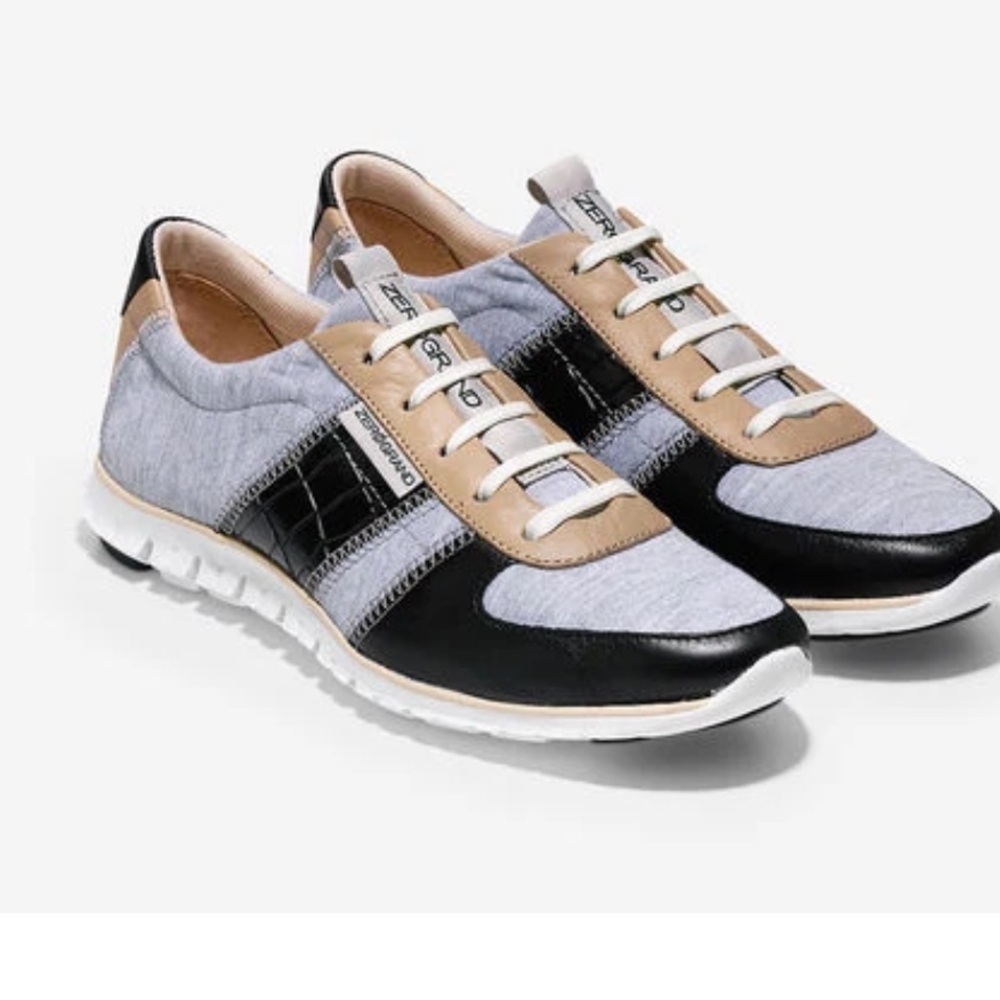 Cole Haan Gray and Brown Sneakers with Sporty Design